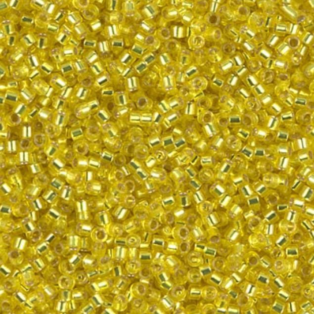 Silver Lined Yellow Miyuki Delica 11/0 DB0145