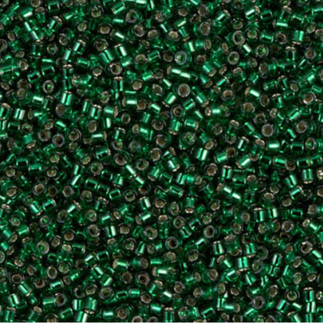 Silver Lined Emerald Miyuki Delica 11/0 DB0148