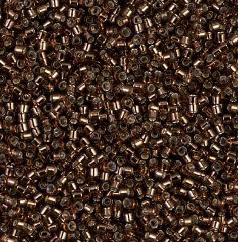 DB0150 11/0 Silver Lined Root Beer Miyuki Delica