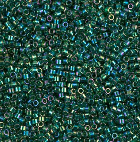 DB0175 11/0 Transparent Emerald AB Miyuki Delica