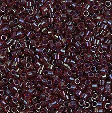 DB0296 11/0 Lined Ruby AB Miyuki Delica