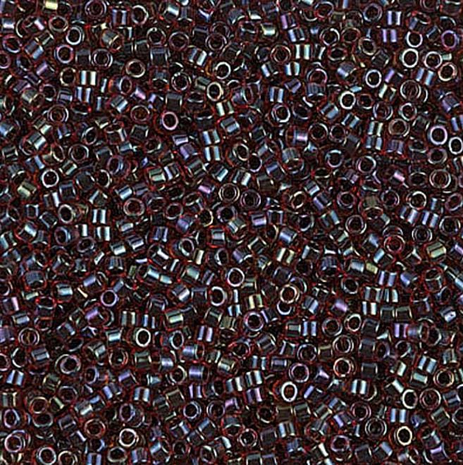 DB0297 11/0 Garnet Lined Ruby AB Miyuki Delica