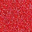 Opaque Vermillion Red AB Miyuki Delica 11/0 DB0159