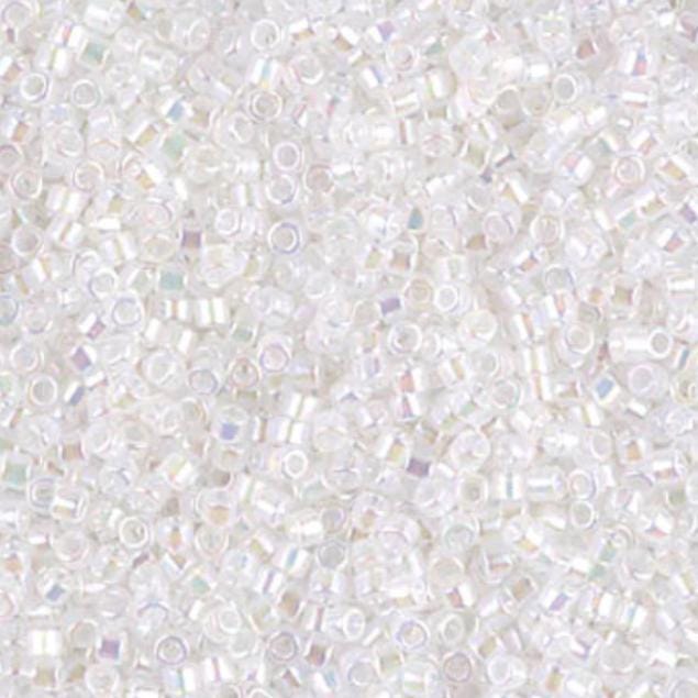 White Opal AB 11/0 Miyuki Delica DB0222