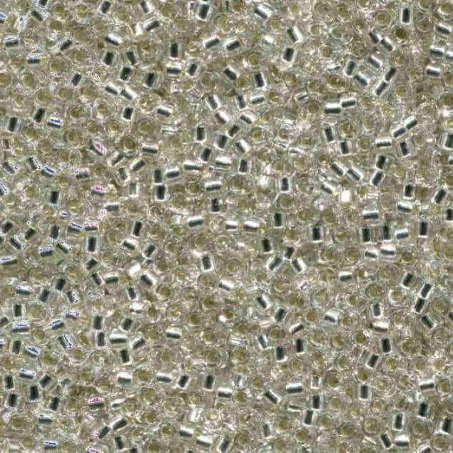 DB0041 11/0 Silver Lined Crystal Miyuki Delica