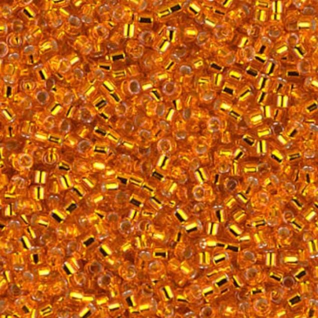 DB0045 11/0 Silver Lined Orange Miyuki Delica