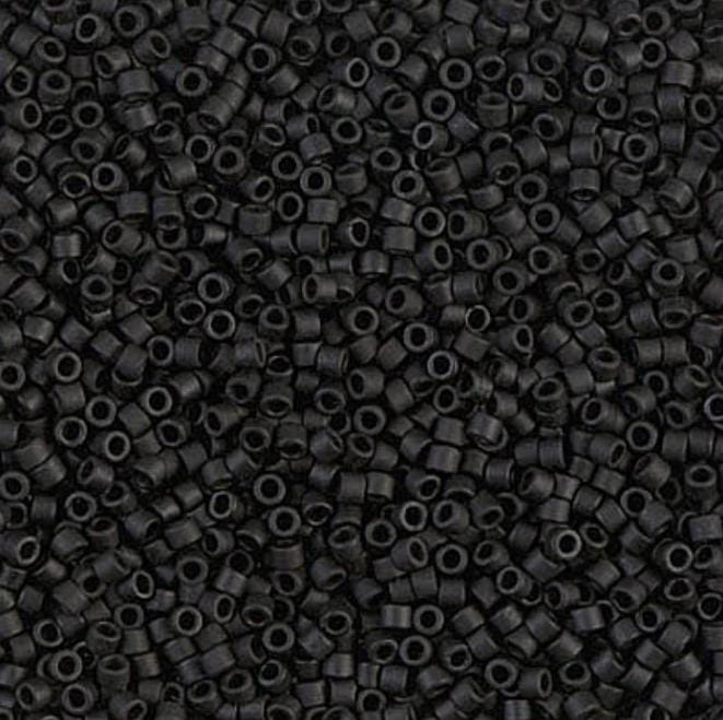 Matte Black Miyuki Delica 11/0 DB0310