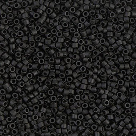 Matte Black Miyuki Delica 11/0 DB0310