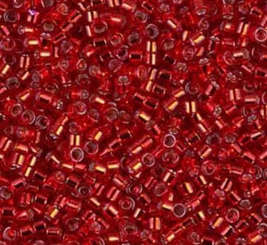 DB0602 11/0 Dyed Silver Lined Red Miyuki Delica