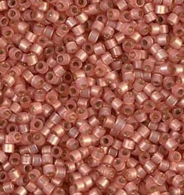 DB0622 11/0 Dyed Peach Silver Lined Alabaster Miyuki Delica