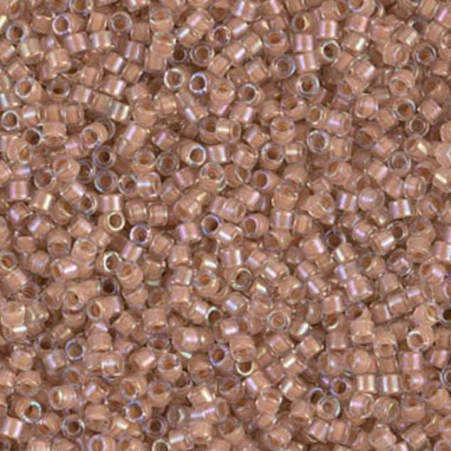 Blush Lined Crystal AB Miyuki Delica 11/0 DB0068