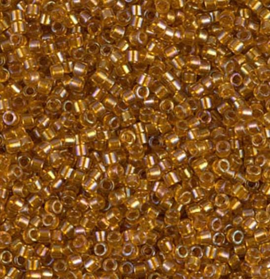 DB0065 11/0 Lined Topaz AB Miyuki Delica
