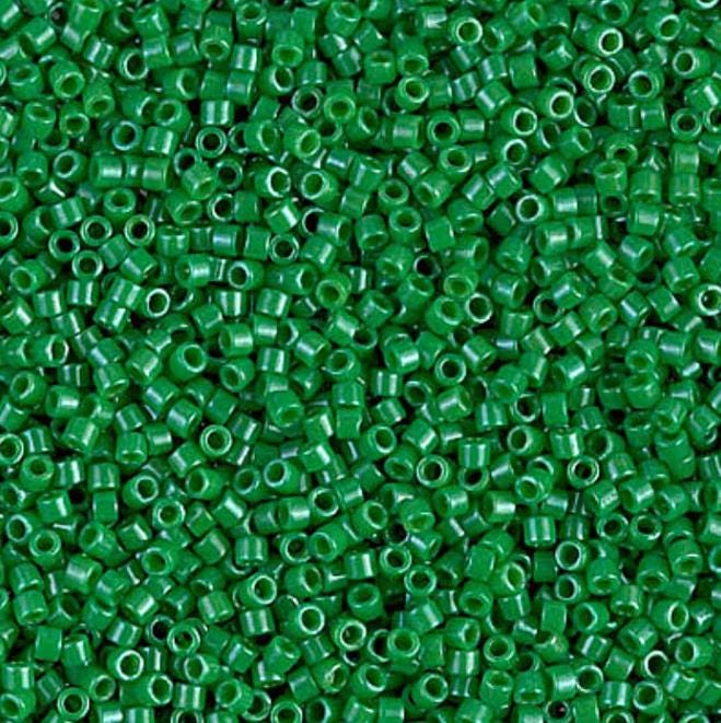 DB0655 11/0 Dyed Opaque Kelly Green Miyuki Delica