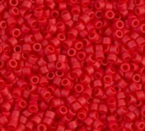 DB0753 11/0 Matte Opaque Red Miyuki Delica