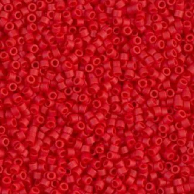 Matte Opaque Red Miyuki Delica 11/0 DB0753