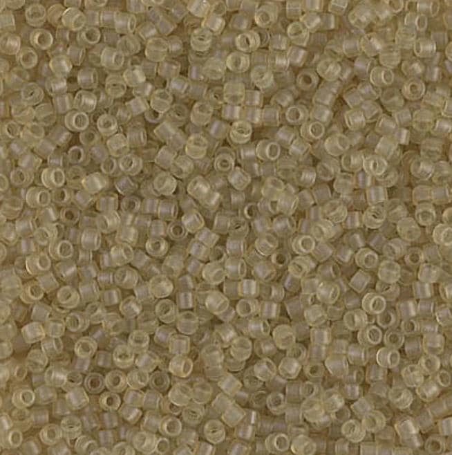 Dyed Semi-Frosted Transparent Saffron Miyuki Delica 11/0 DB0771