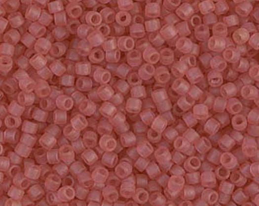 DB0778 11/0 Dyed Semi-Frosted Transparent Dark Rose Miyuki Delica