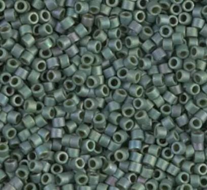 DB0373 11/0 Matte Metallic Sage Green Luster Miyuki Delica