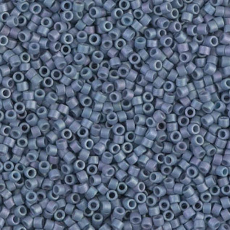 Matte Metallic Steel Blue Luster Miyuki Delica DB0376 11/0