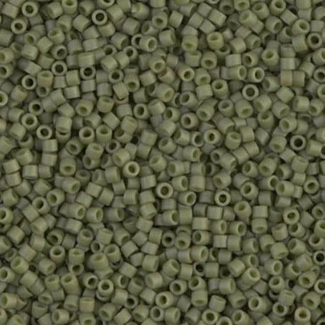 Matte Opaque Olive Luster Miyuki Delica DB0391-1 11/0