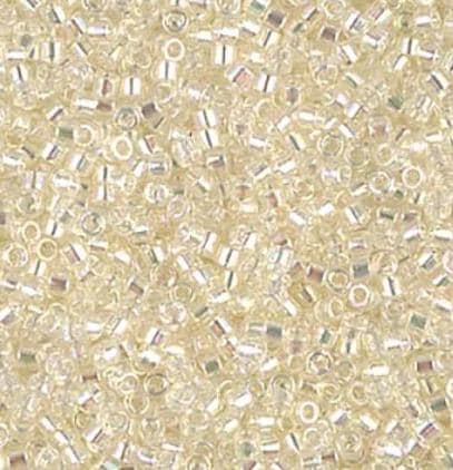 DB0109 11/0 Crystal Ivory Gold Luster Miyuki Delica