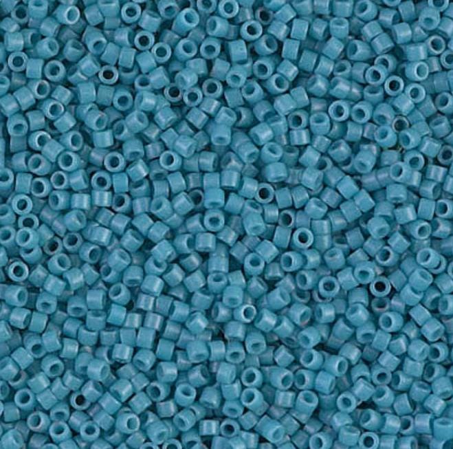 Dyed Semi-Frosted Opaque Capri Blue Miyuki Delica 11/0 DB0798