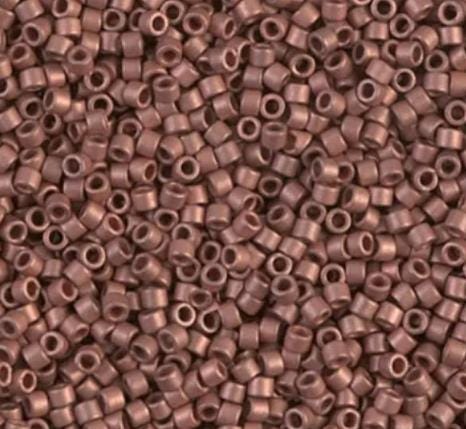 DB0340 11/0 Matted Copper Plated Miyuki Delica