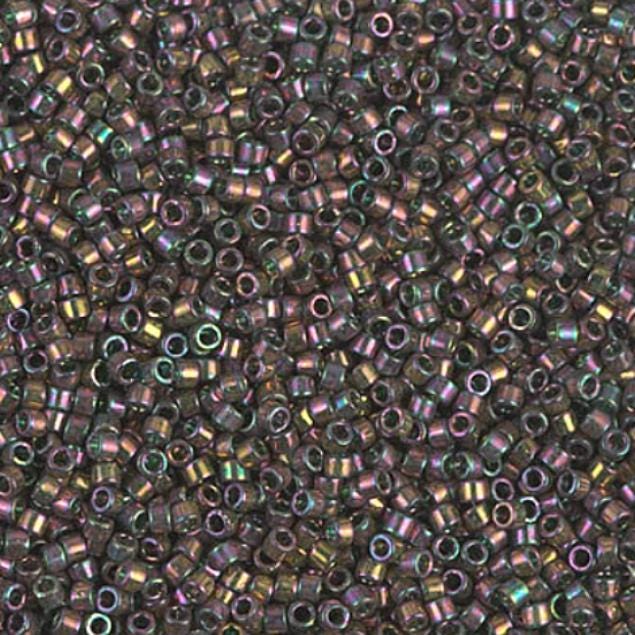 Forest Green Rainbow Gold Luster Miyuki Delica 11/0 DB0127