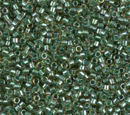 DB0917 11/0 Sparking Turquoise Green Lined Topaz Miyuki Delica