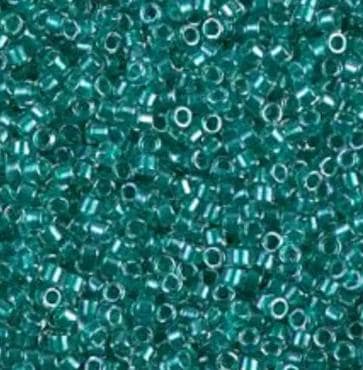 DB0918 11/0 Sparking Dark Aqua Green Lined Crystal Miyuki Delica