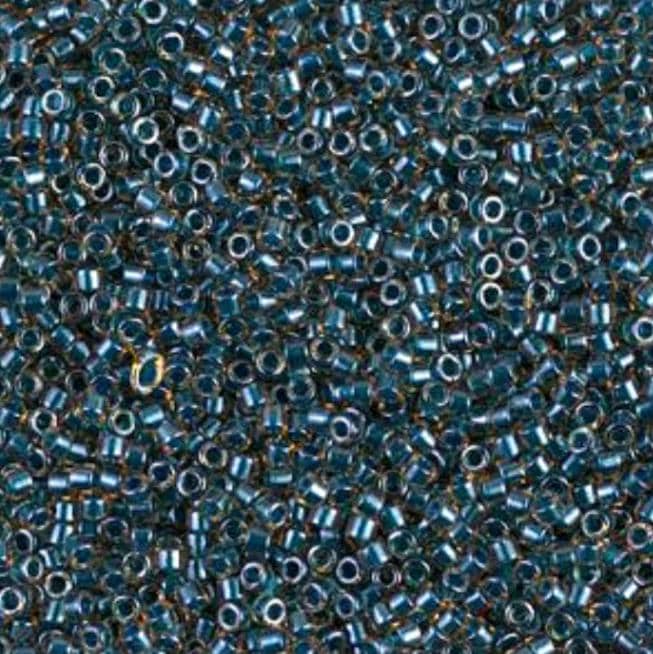 Sparking Blue Lined Topaz Miyuki Delica 11/0 DB0921