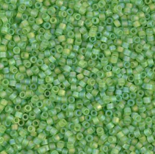 Matte Transparent Lime AB Miyuki Delica 11/0 DB1281