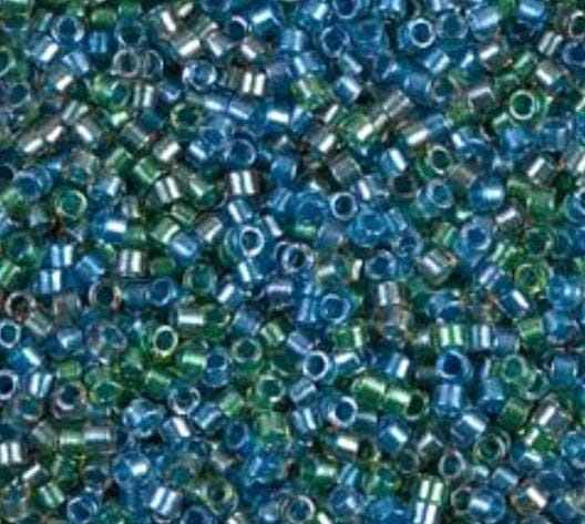 DB0985 11/0 Sparkling Lined Caribbean Mix Miyuki Delica