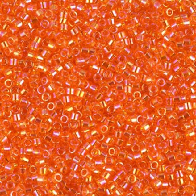Transparent Orange AB Miyuki Delica 11/0 DB0151