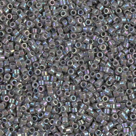 DB0168 11/0 Opaque Gray AB Miyuki Delica