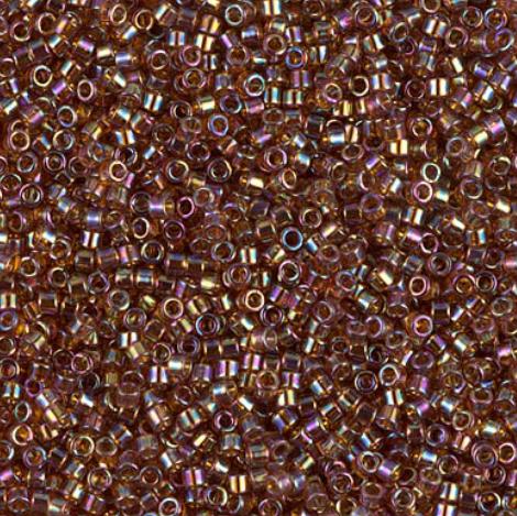 DB0170 11/0 Transparent Topaz AB Miyuki Delica