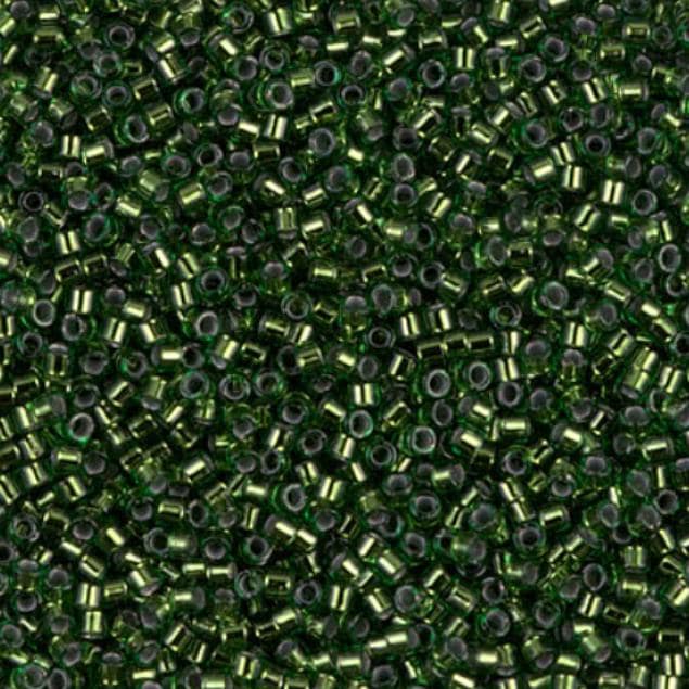 Silver Lined Jade Green Miyuki Delica 11/0 DB0182