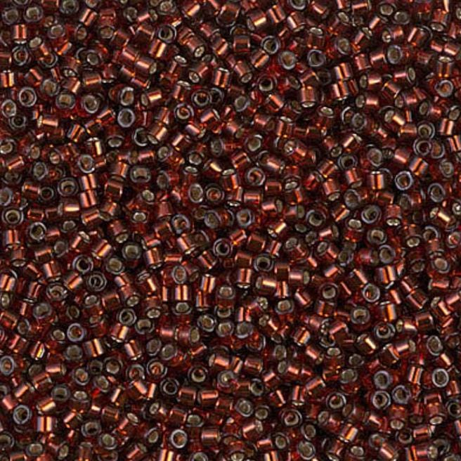 Silver Lined Dark Cranberry Miyuki Delica 11/0 DB1202