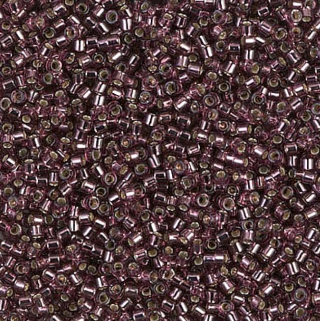 Silver Lined Mauve Miyuki Delica 11/0 DB1204