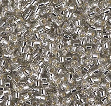 DB1211 11/0 Silver Lined Gray Mist Miyuki Delica