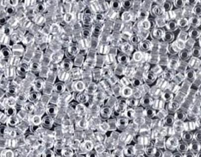 DB0271 11/0 Sparkling Silver Gray Lined Crystal Miyuki Delica