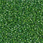 DB0274 11/0 Lined Pea Green Luster Miyuki Delica