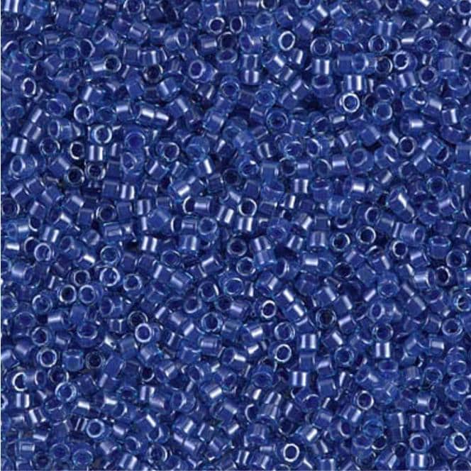 DB0285 11/0 Blue Lined Aqua Miyuki Delica