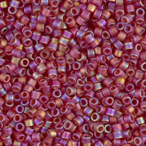 DB0867 11/0 Matte Transparent Dark Cranberry AB Miyuki Delica