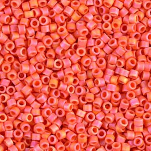 DB0872 11/0 Matte Opaque Orange AB Miyuki Delica