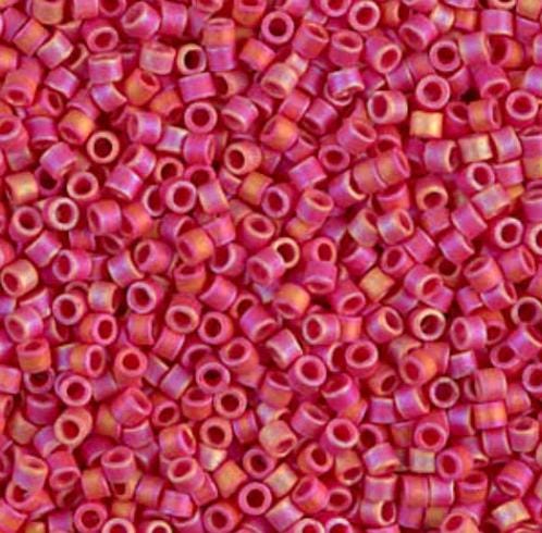 DB0874 11/0 Matte Opaque Red AB Miyuki Delica