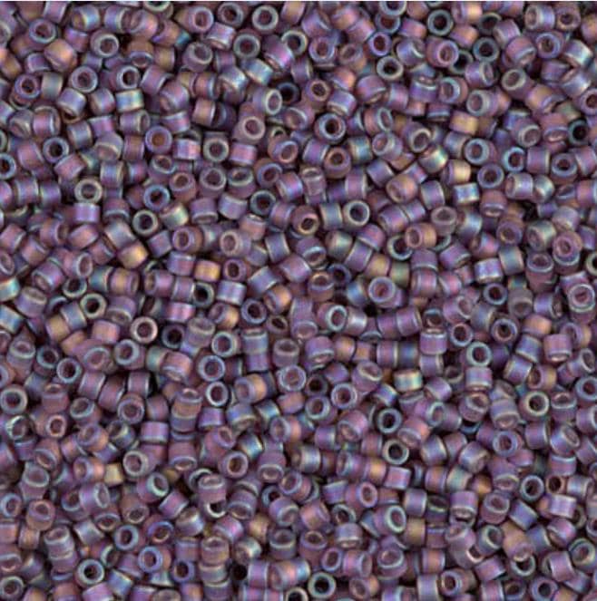 Matte Transparent Mauve AB Miyuki Delica 11/0 DB0869