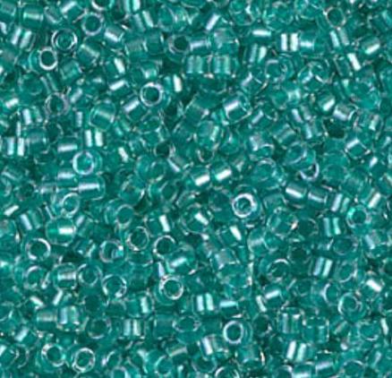 DB0904 11/0 Sparking Aqua Green Lined Crystal Miyuki Delica