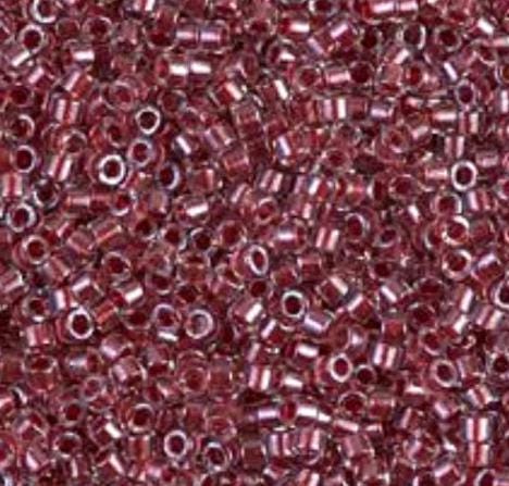 DB0924 11/0 Sparkling Cranberry Lined Crystal Miyuki Delica