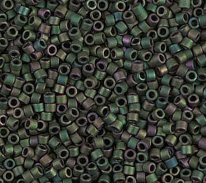 DB0327 11/0 Matte Metallic Dark Green Iris Miyuki Delica